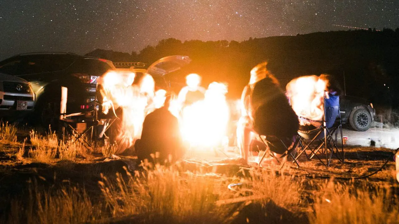 Campfire in Colorado