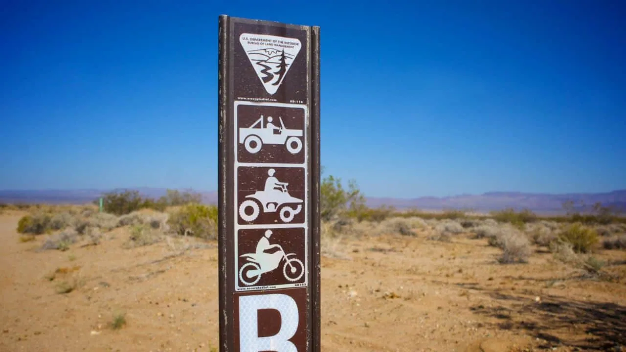 BLM - Bureau of Land Management - sign
