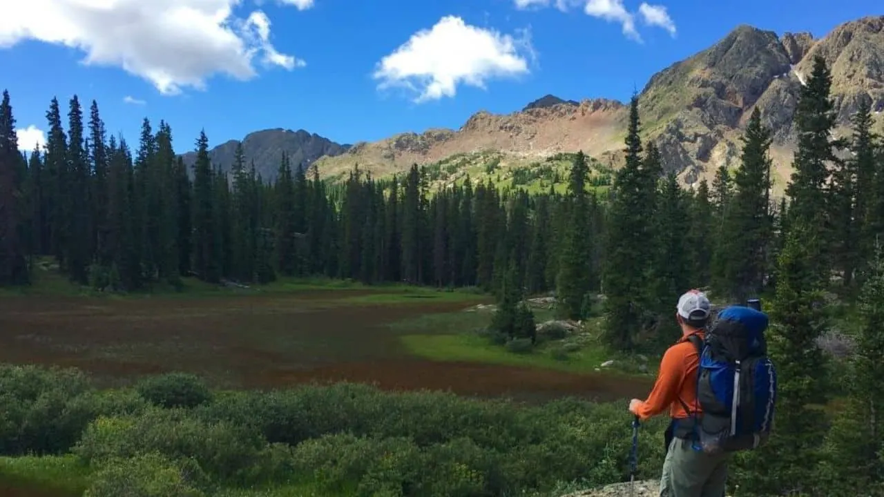 San Juan National Forest where Cherry Creek Road dispersed camping area is located