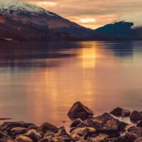 Sunset over Loch Lomond