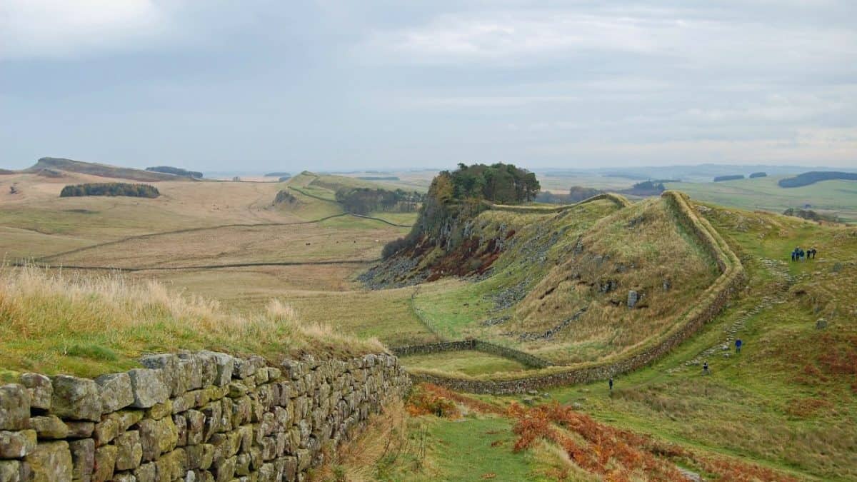Hadrian's Wall Path in autumn