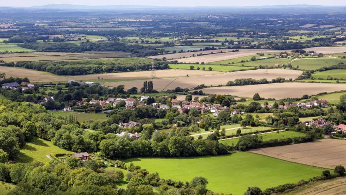 View of Sussex from the South Downs