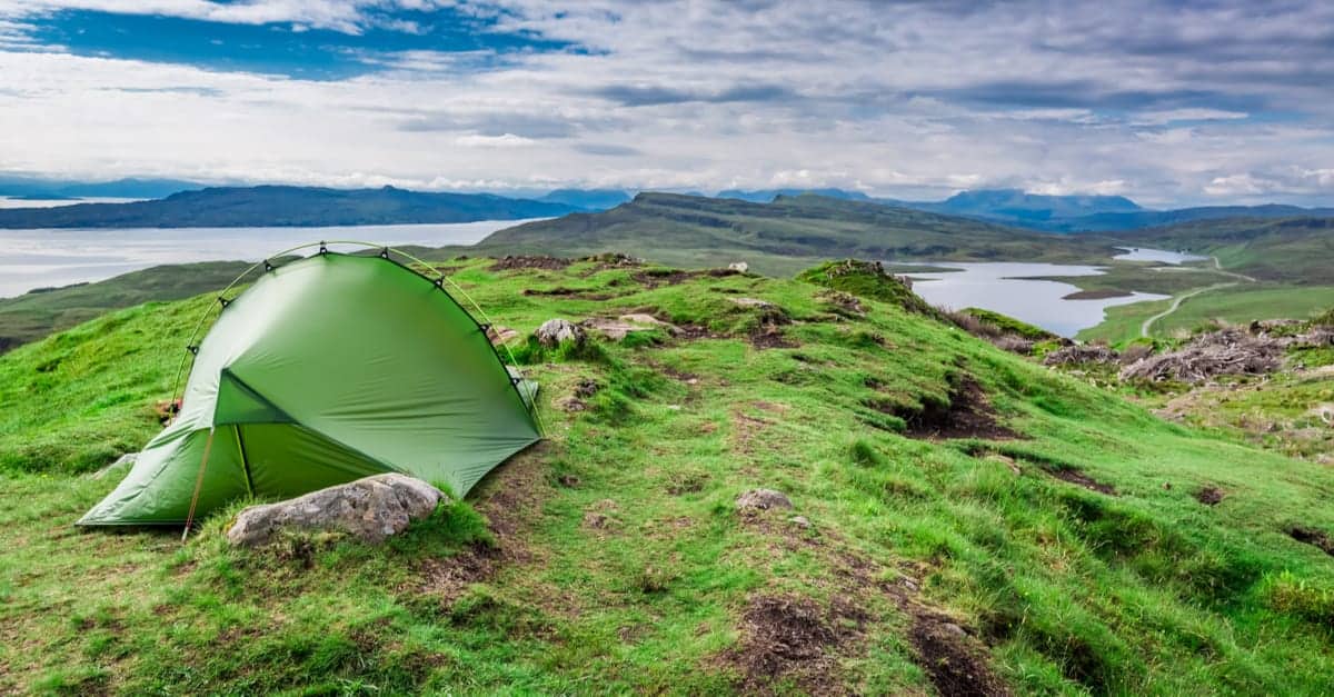 Wild camping on the Isle of Sky