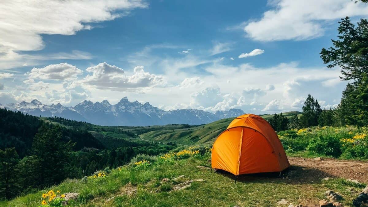 Dispersed camping in Wyoming