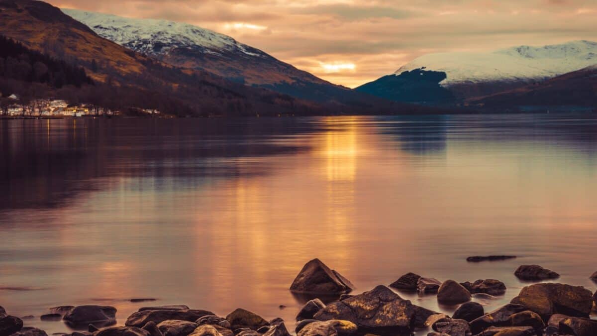 Loch Lomond at sunset