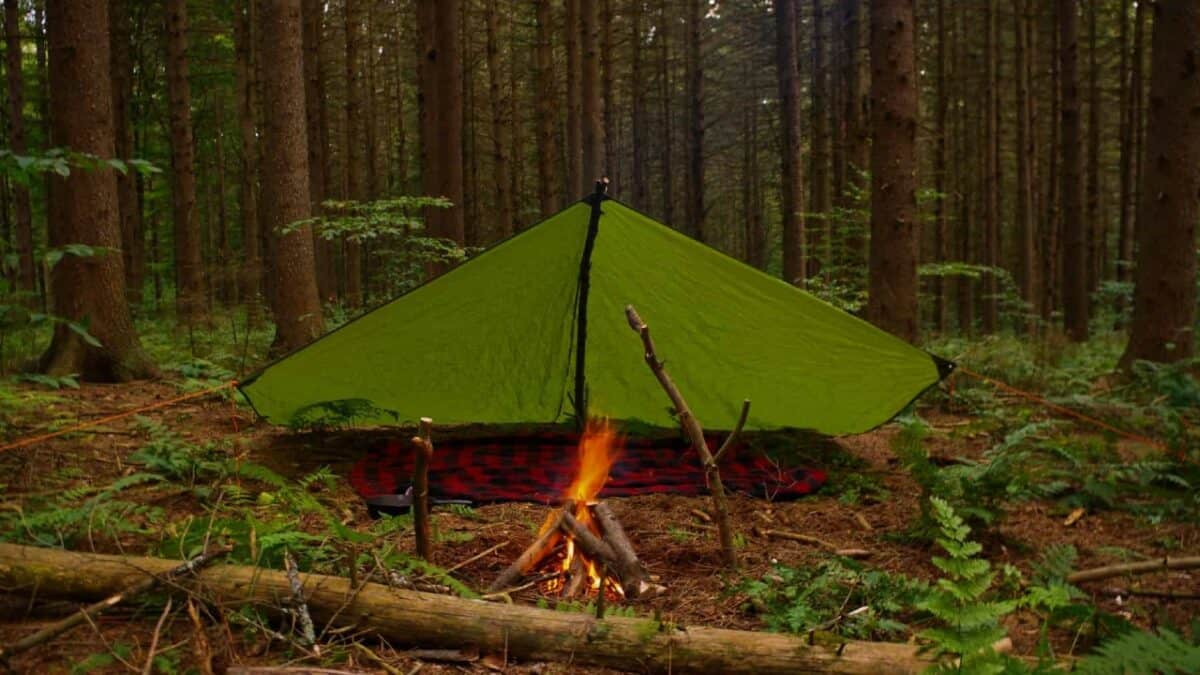 A-frame tarp tent