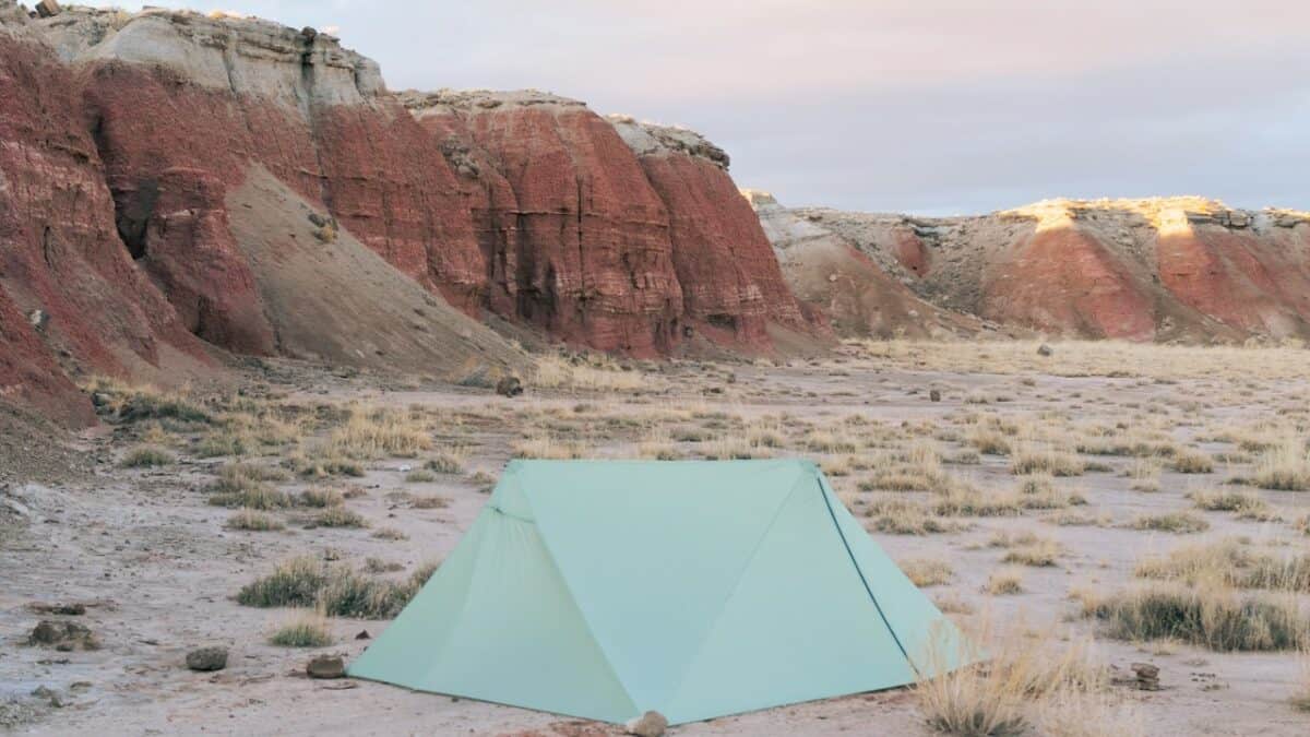 Tent in Badlands National Park