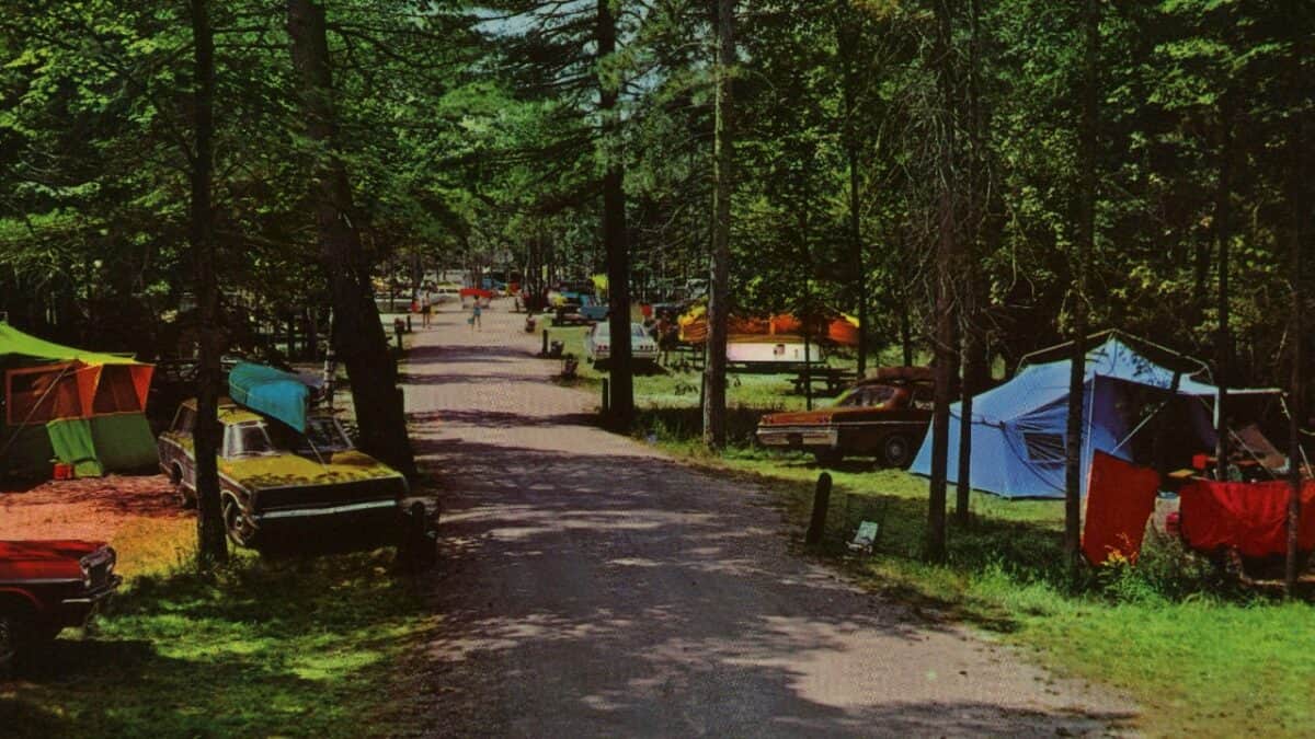Campground in Indiana State Park
