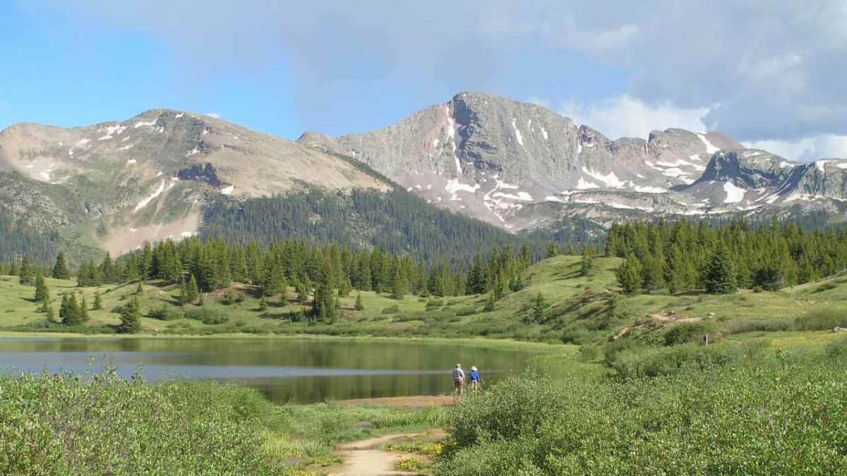 Little Molas Lake free dispersed camping area near Silverton Colorado